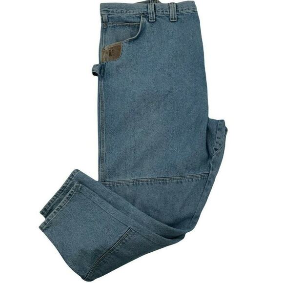 Riggs By Wrangler Carpenter Workwear Jeans Mens Size 52X32 Vintage Relaxed Fit - Picture 6 of 11